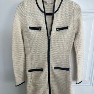 Beige sweater coat